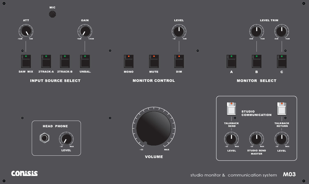 Conisis M04 モニターコントローラー トークバックシステム コニシス Conisis M04 モニターコントローラー トークバックシステム コニシス